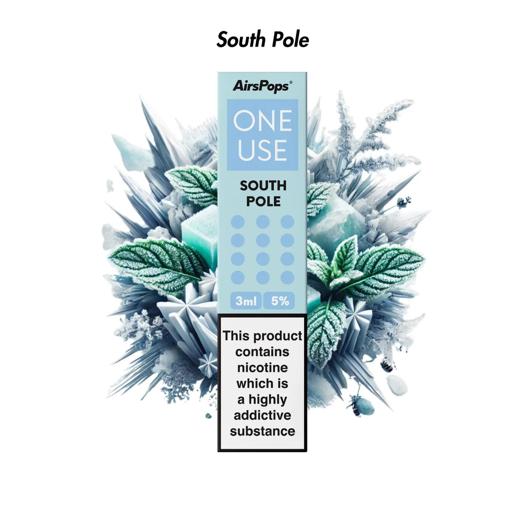 South Pole Airscream AirsPops ONE USE 3ml Disposable Vape - 5% | Airscream AirsPops | Shop Buy Online | Cape Town, Joburg, Durban, South Africa