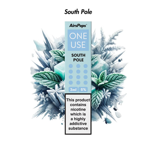 South Pole Airscream AirsPops ONE USE 3ml Disposable Vape - 5% | Airscream AirsPops | Shop Buy Online | Cape Town, Joburg, Durban, South Africa