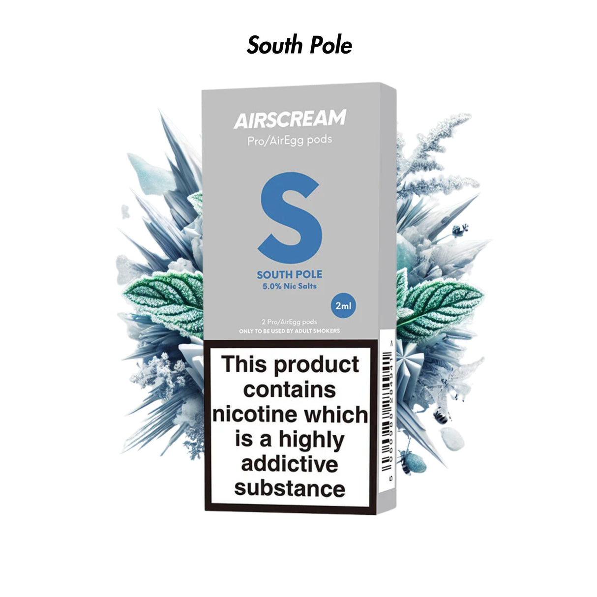 South Pole Airscream Pro/Pro LITE/AirEgg Prefilled Pods 2 - Pack - 5% | Airscream AirsPops | Shop Buy Online | Cape Town, Joburg, Durban, South Africa