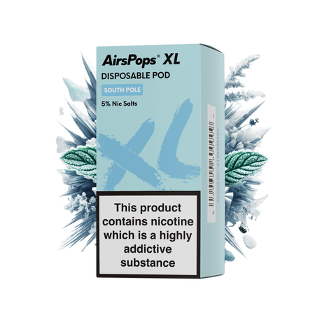 South Pole AirsPops XL Prefilled Disposable Pod 10ml - 5% | Airscream AirsPops | Shop Buy Online | Cape Town, Joburg, Durban, South Africa