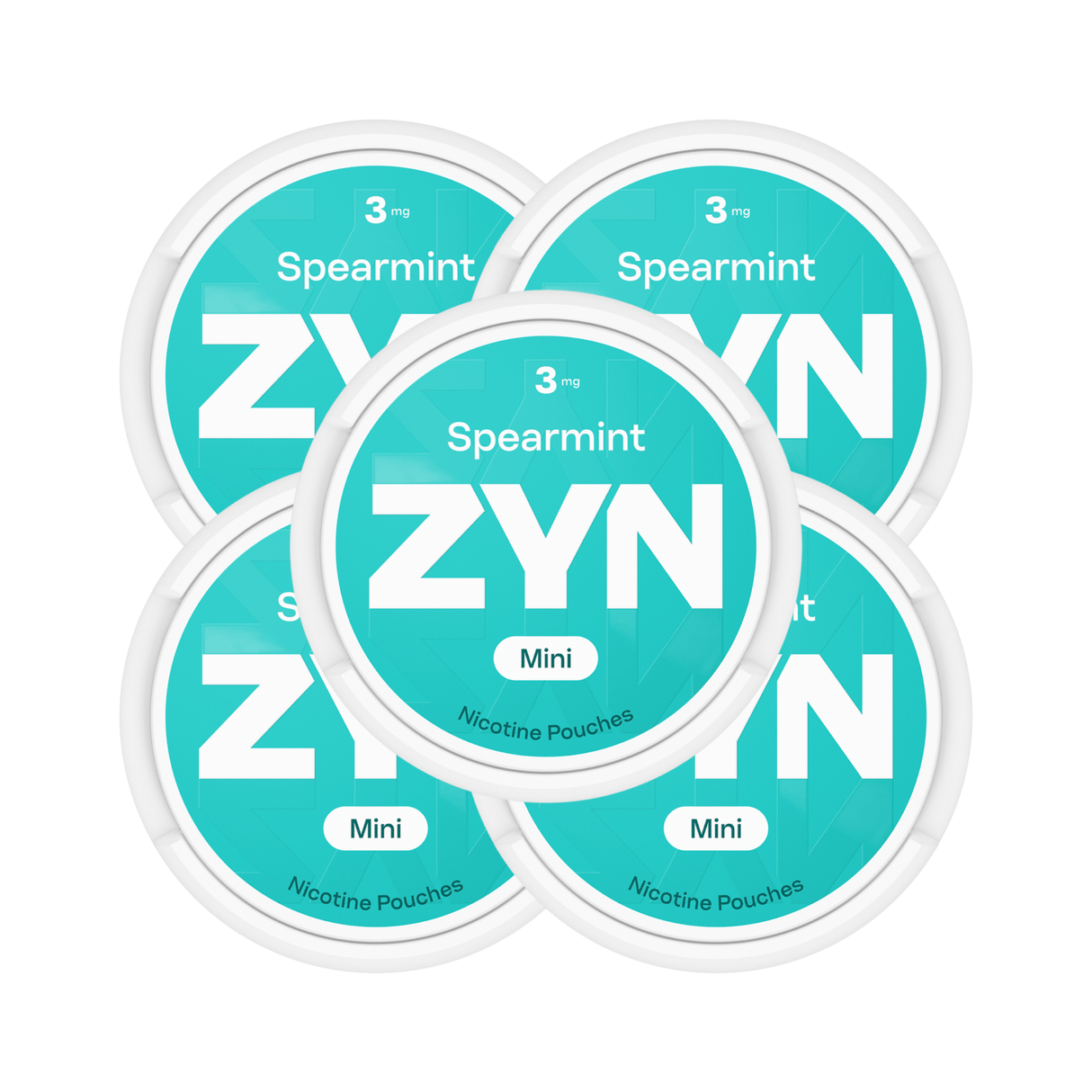 Spearmint 5 - Pack ZYN 3mg Medium Nicotine Pouches | ZYN | Shop Buy Online | Cape Town, Joburg, Durban, South Africa