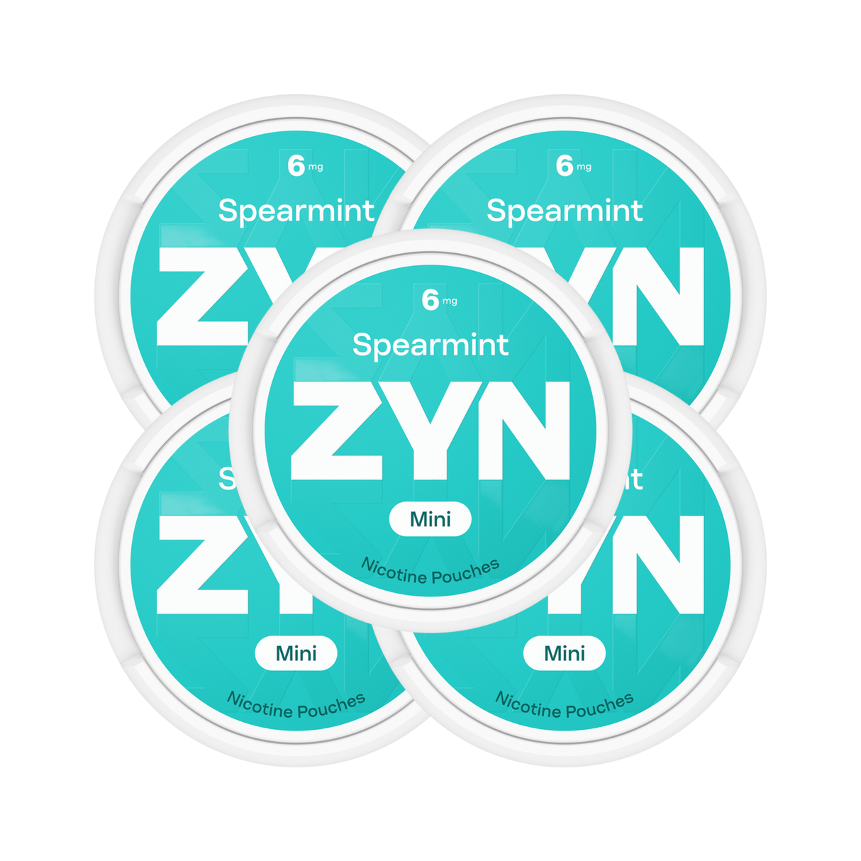 Spearmint 5 - Pack ZYN Mini Strong Nicotine Pouches - 6mg | ZYN | Shop Buy Online | Cape Town, Joburg, Durban, South Africa