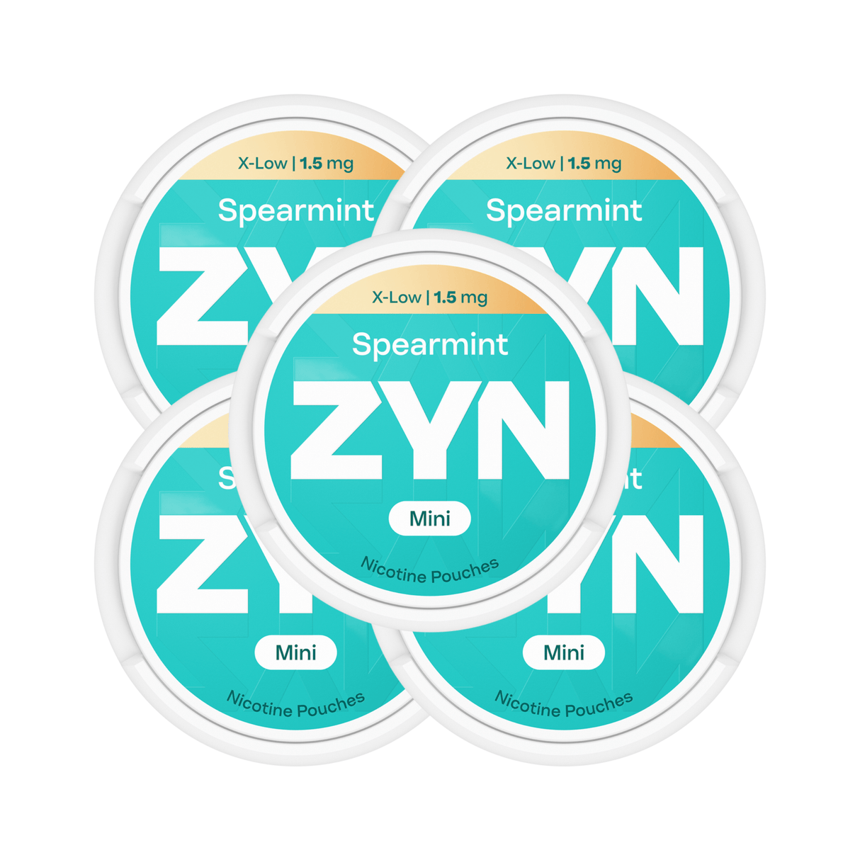 Spearmint 5 - Pack ZYN Mini X - Low Nicotine Pouches - 1.5mg | ZYN | Shop Buy Online | Cape Town, Joburg, Durban, South Africa