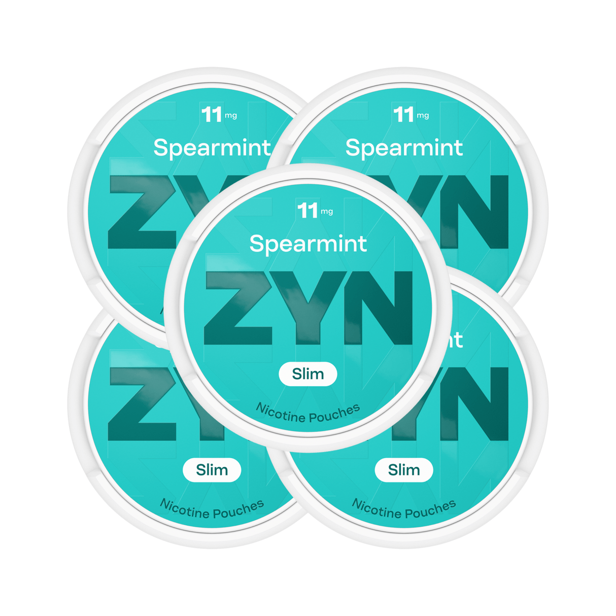 Spearmint 5 - Pack ZYN Slim Extra Strong Nicotine Pouches - 11mg | ZYN | Shop Buy Online | Cape Town, Joburg, Durban, South Africa