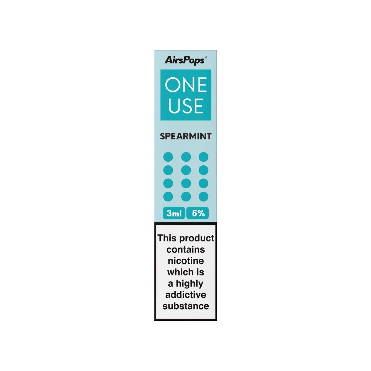 Spearmint | Airscream AirsPops ONE USE 3ml 3.6%