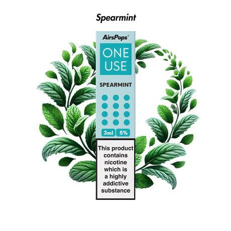 Spearmint Airscream AirsPops ONE USE 3ml Disposable Vape - 5% | Airscream AirsPops | Shop Buy Online | Cape Town, Joburg, Durban, South Africa