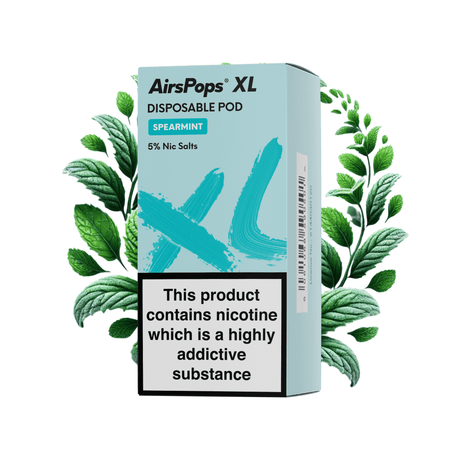 Spearmint AirsPops XL Prefilled Disposable Pod 10ml - 5% | Airscream AirsPops | Shop Buy Online | Cape Town, Joburg, Durban, South Africa