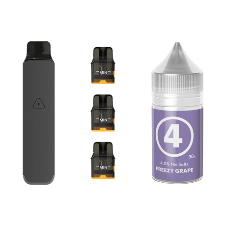 Steel Grey #4 Freezy Grape Airscream Pro LITE Device, Refillable Pods and E - Liquid Bundle | Airscream AirsPops | Shop Buy Online | Cape Town, Joburg, Durban, South Africa