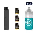 Steel Grey AirsPops Pro LITE device, three refillable pods and 313 #44 Spearmint e-liquid