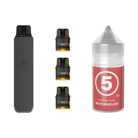 Steel Grey #5 Ice Watermelon Airscream Pro LITE Device, Refillable Pods and E - Liquid Bundle | Airscream AirsPops | Shop Buy Online | Cape Town, Joburg, Durban, South Africa