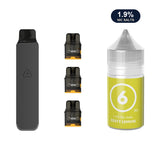 AirsPops Pro LITE bundle: Steel Grey device, refillable pods and 313 Zesty Lemon 1.9% e-liquid