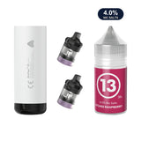 Storm Grey AirsPops XL device, two refillable pods and 313 #13 Lychee Raspberry e-liquid