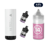Storm Grey AirsPops XL device, two refillable pods and 313 #14 Strawberry Yoghurt e-liquid