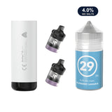Storm Grey AirsPops XL device, two refillable pods and 313 #29 Blueberry Sangria e-liquid