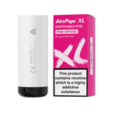 Storm Grey AirsPops XL device with Pink Crystal prefilled pod box