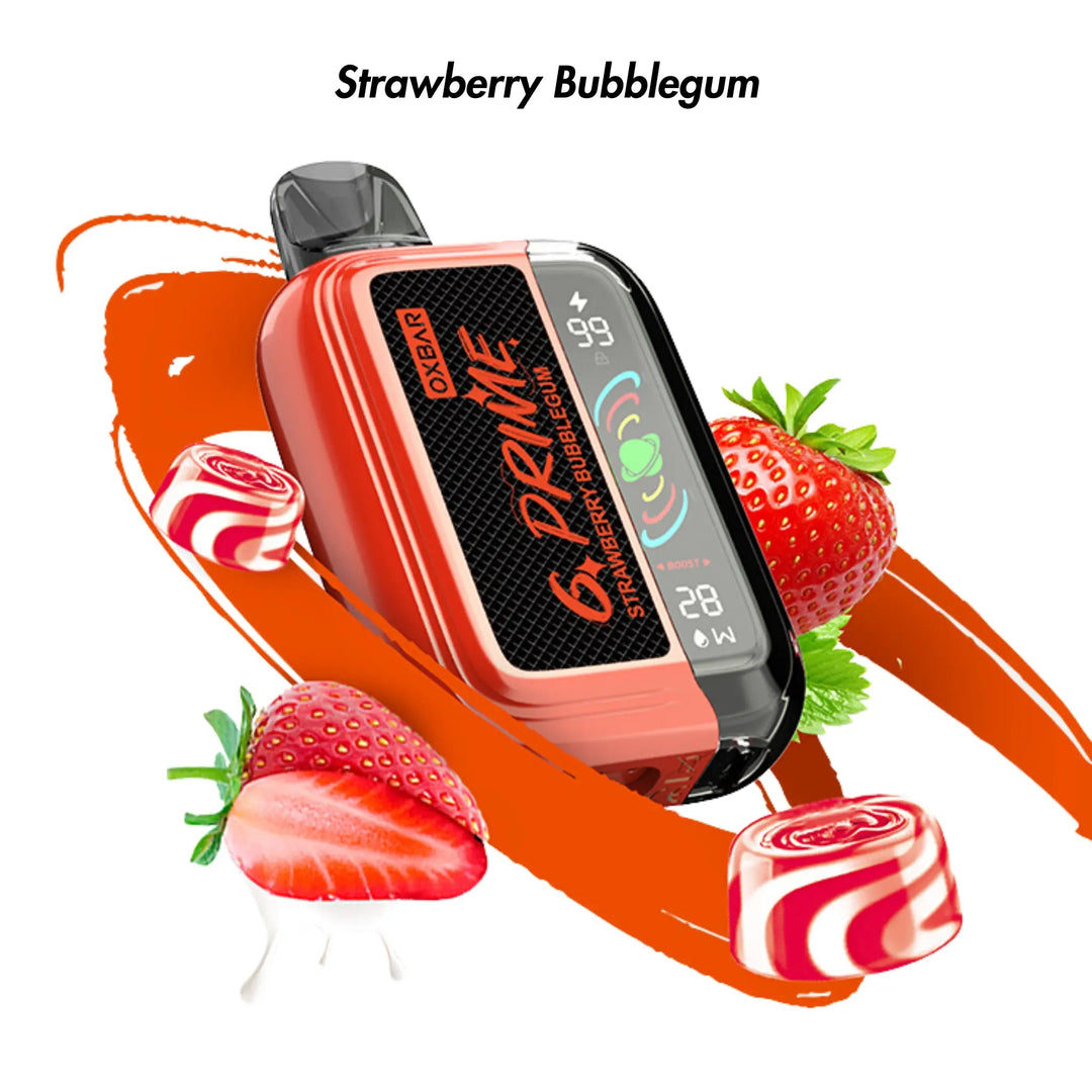 Strawberry Bubblegum Oxbar G Prime 25000 Disposable Vape | Oxbar | Shop Buy Online | Cape Town, Joburg, Durban, South Africa