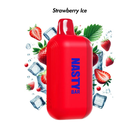 Strawberry Ice Nasty Bar 14000 Disposable Vape - 5% | NASTY | Shop Buy Online | Cape Town, Joburg, Durban, South Africa