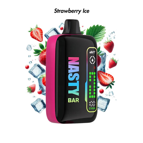 Strawberry Ice Nasty Bar 16000 Disposable Vape - 5% | NASTY | Shop Buy Online | Cape Town, Joburg, Durban, South Africa