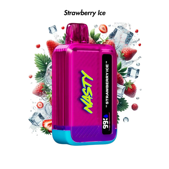 Strawberry Ice Nasty Bar 8500/9000 Disposable Vape - 5% | NASTY | Shop Buy Online | Cape Town, Joburg, Durban, South Africa