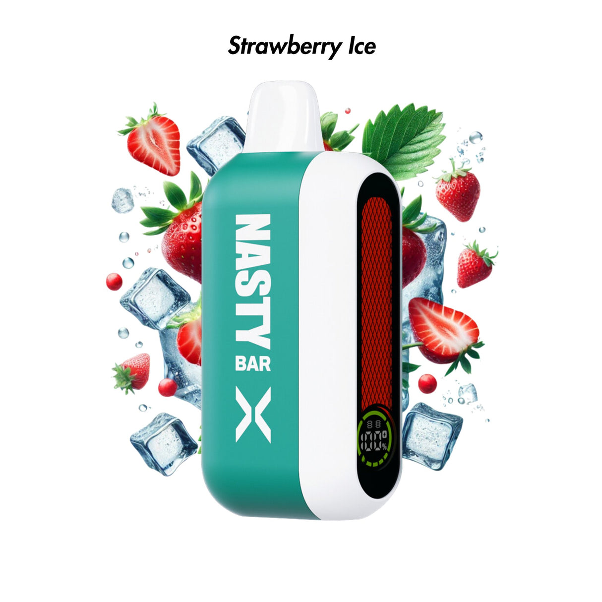 Strawberry Ice Nasty Bar X 14000 Disposable Vape - 5% | NASTY | Shop Buy Online | Cape Town, Joburg, Durban, South Africa