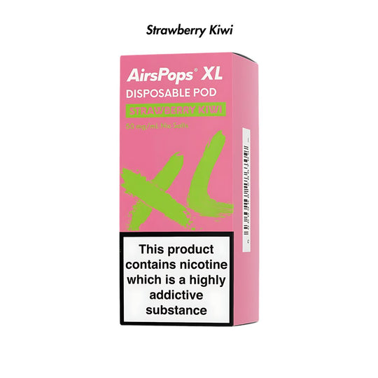 Strawberry Kiwi AirsPops XL Prefilled Disposable Pod 10ml - 5.0% | Airscream AirsPops | Shop Buy Online | Cape Town, Joburg, Durban, South Africa