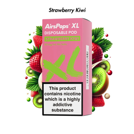 Strawberry Kiwi AirsPops XL Prefilled Disposable Pod 10ml - 5.0% | Airscream AirsPops | Shop Buy Online | Cape Town, Joburg, Durban, South Africa