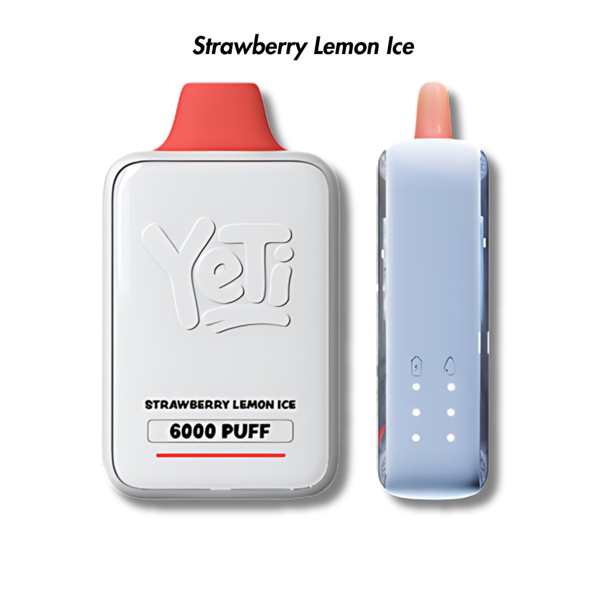 Strawberry Lemon Ice Yeti Ice Cube 6000 Puff Disposable Vape - 2.0% | Yeti | Shop Buy Online | Cape Town, Joburg, Durban, South Africa