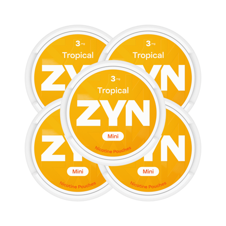 Tropical 5 - Pack ZYN 3mg Medium Nicotine Pouches | ZYN | Shop Buy Online | Cape Town, Joburg, Durban, South Africa