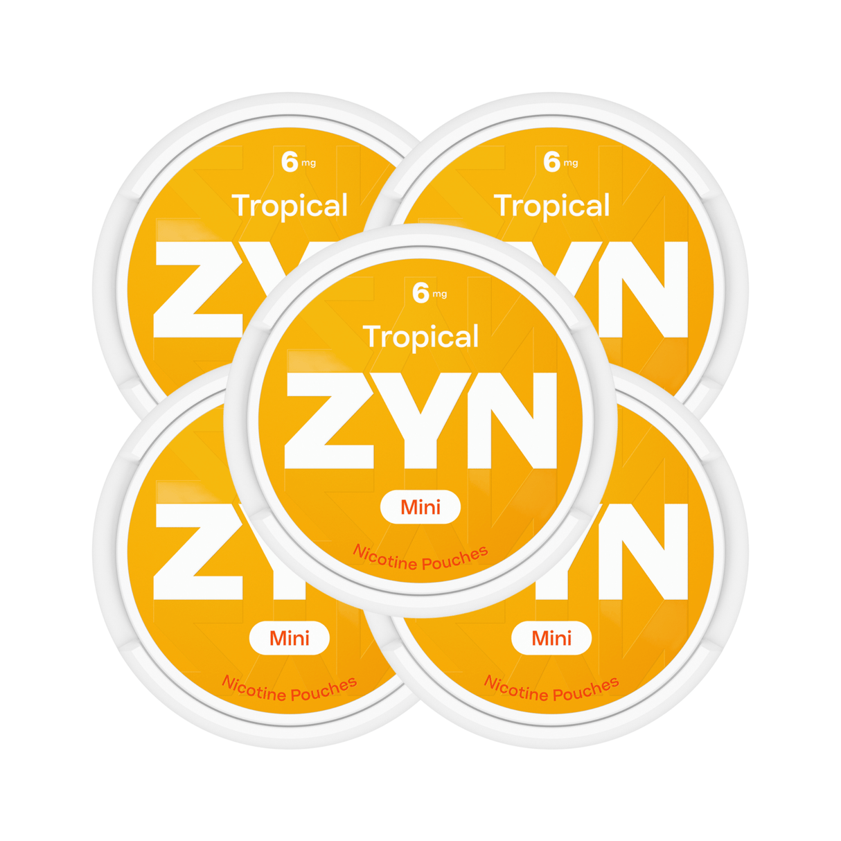 Tropical 5 - Pack ZYN Mini Strong Nicotine Pouches - 6mg | ZYN | Shop Buy Online | Cape Town, Joburg, Durban, South Africa