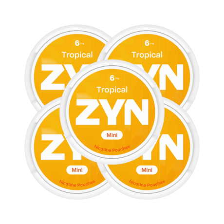Tropical 5 - Pack ZYN Mini Strong Nicotine Pouches - 6mg | ZYN | Shop Buy Online | Cape Town, Joburg, Durban, South Africa