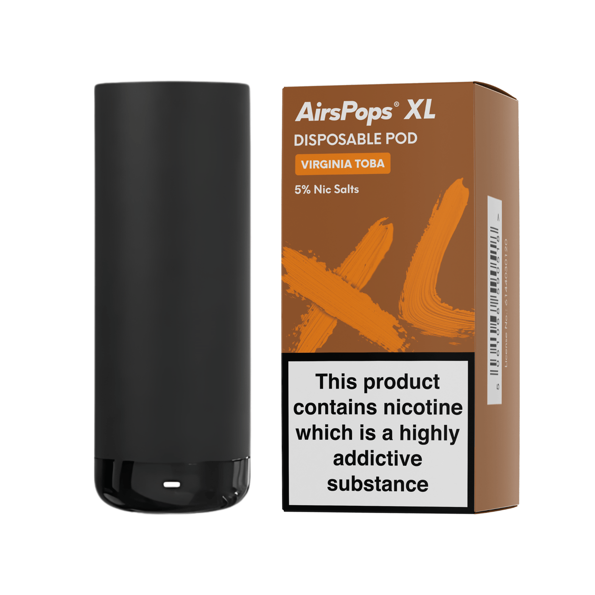 Virginia Toba AirsPops XL Device & Prefilled Disposable Pod Bundle | Airscream AirsPops | Shop Buy Online | Cape Town, Joburg, Durban, South Africa