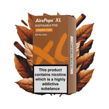 Virginia Toba AirsPops XL Prefilled Disposable Pod 10ml - 5% | Airscream AirsPops | Shop Buy Online | Cape Town, Joburg, Durban, South Africa