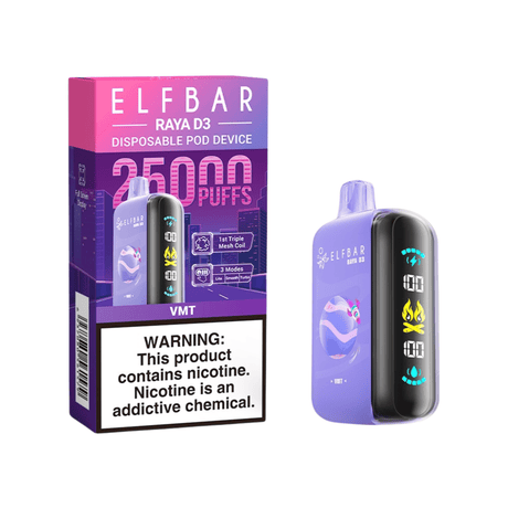 VMT Elf Bar Raya D3 25k Disposable Vape - 5% | Elf Bar | Shop Buy Online | Cape Town, Joburg, Durban, South Africa