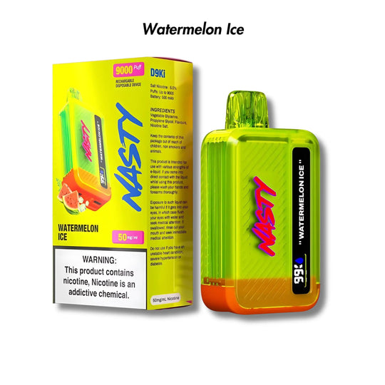 Watermelon Ice Nasty Bar 8500/9000 Disposable Vape - 5% | NASTY | Shop Buy Online | Cape Town, Joburg, Durban, South Africa