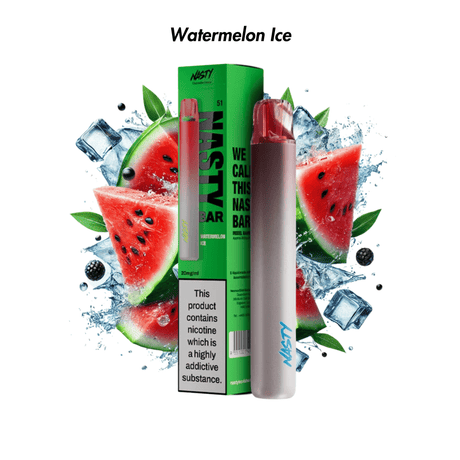 Watermelon Ice Nasty Bar DX2 600 Disposable Vape - 2% | NASTY | Shop Buy Online | Cape Town, Joburg, Durban, South Africa