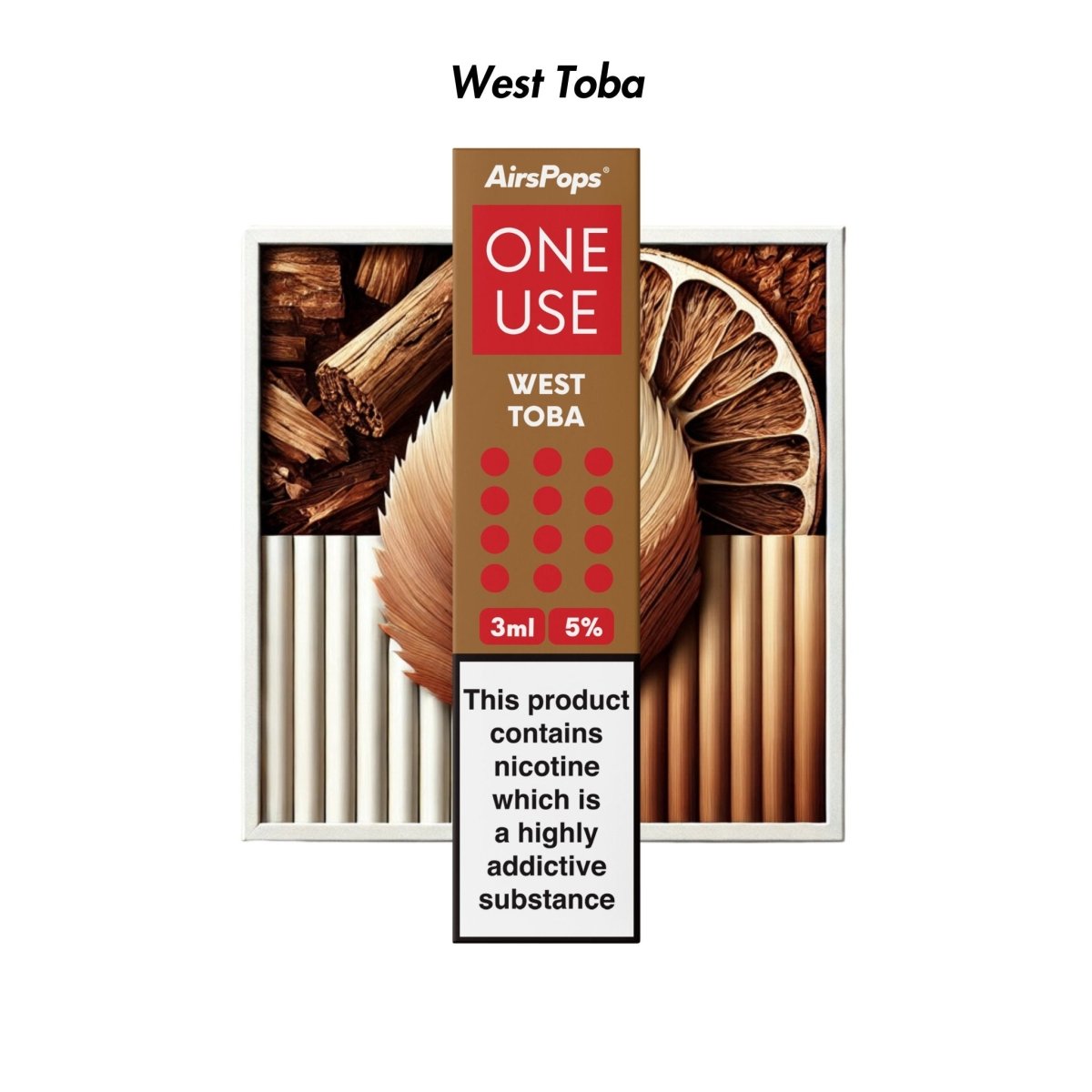 West Toba | Airscream AirsPops ONE USE 3ml 3.6%