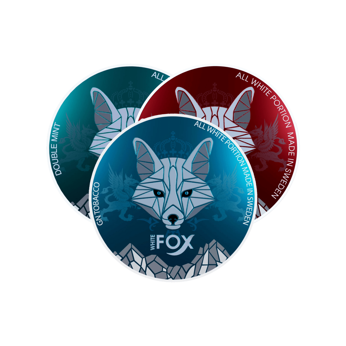 White Fox 12mg Nicotine Pouches — Blue, Double Mint and Full Charge cans | White Fox | Shop Buy Online | Cape Town, Joburg, Durban, South Africa