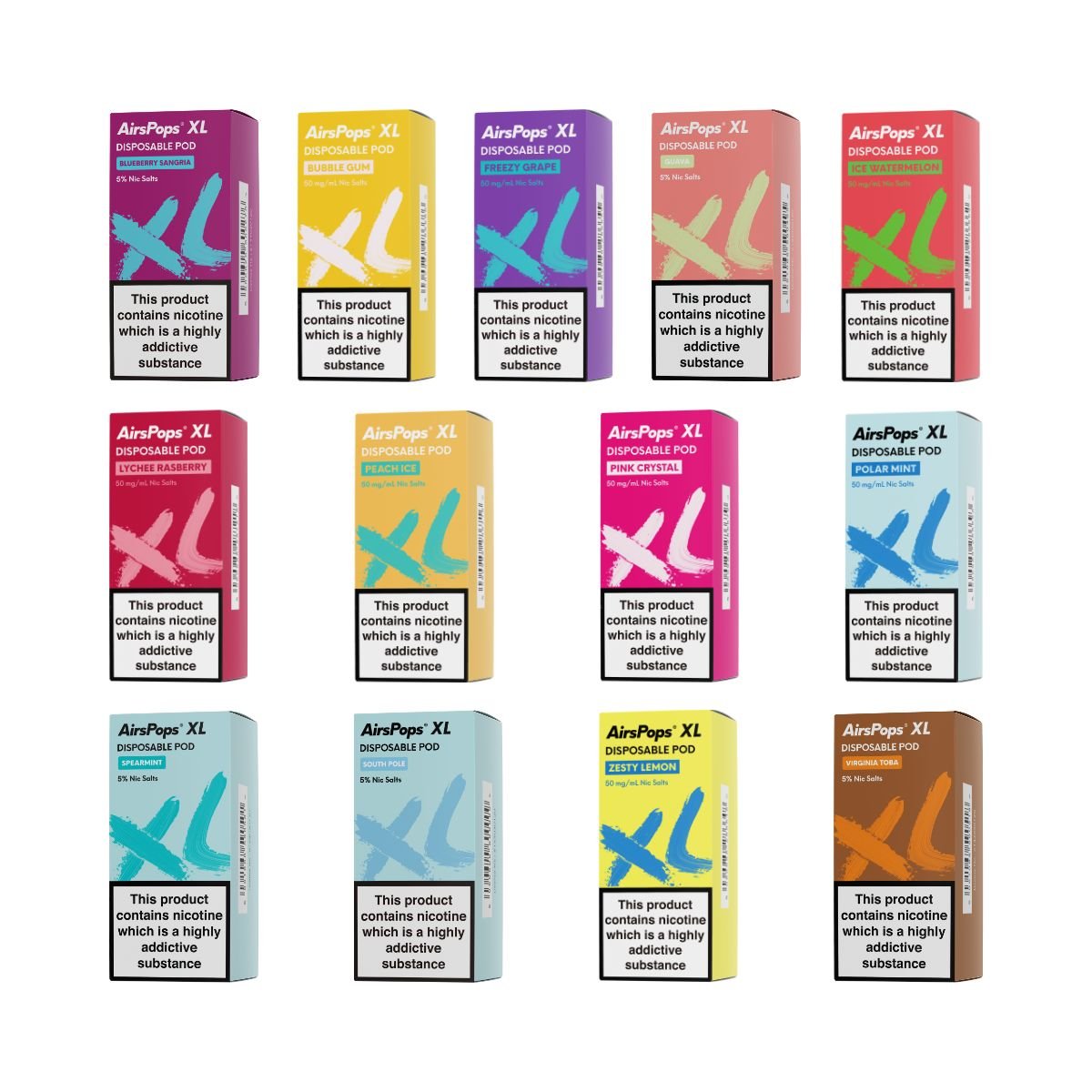 Zesty Lemon AirsPops XL Prefilled Disposable Pod 10ml - 5% | Airscream AirsPops | Shop Buy Online | Cape Town, Joburg, Durban, South Africa