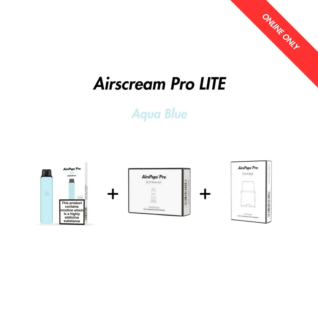Aqua Blue Airscream Pro LITE Bundle | Airscream AirsPops | Shop Buy Online | Cape Town, Joburg, Durban, South Africa