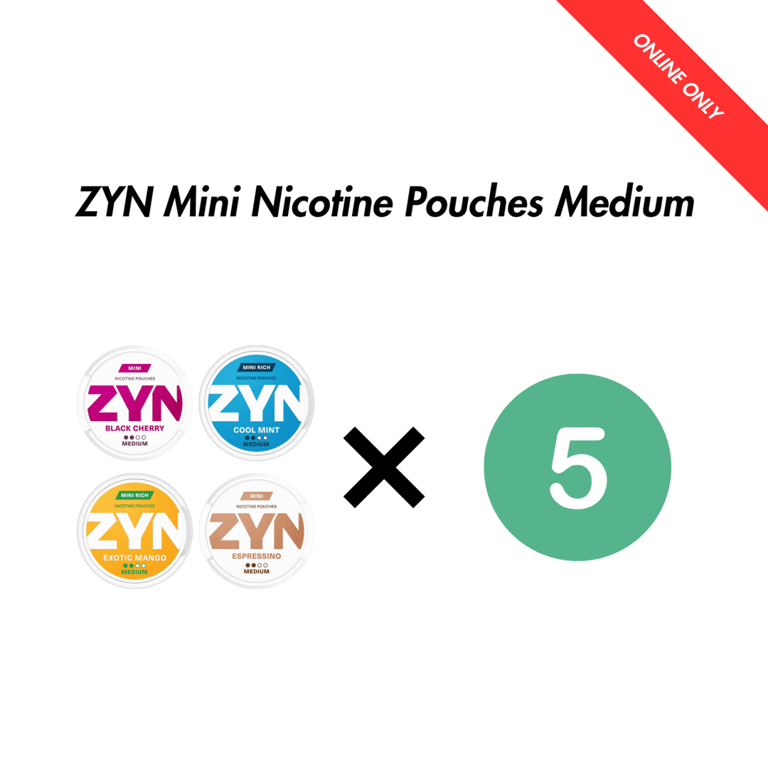 Bellini 5-Pack ZYN Mini Nicotine Pouches Bundle - Medium | ZYN | Shop Buy Online | Cape Town, Joburg, Durban, South Africa