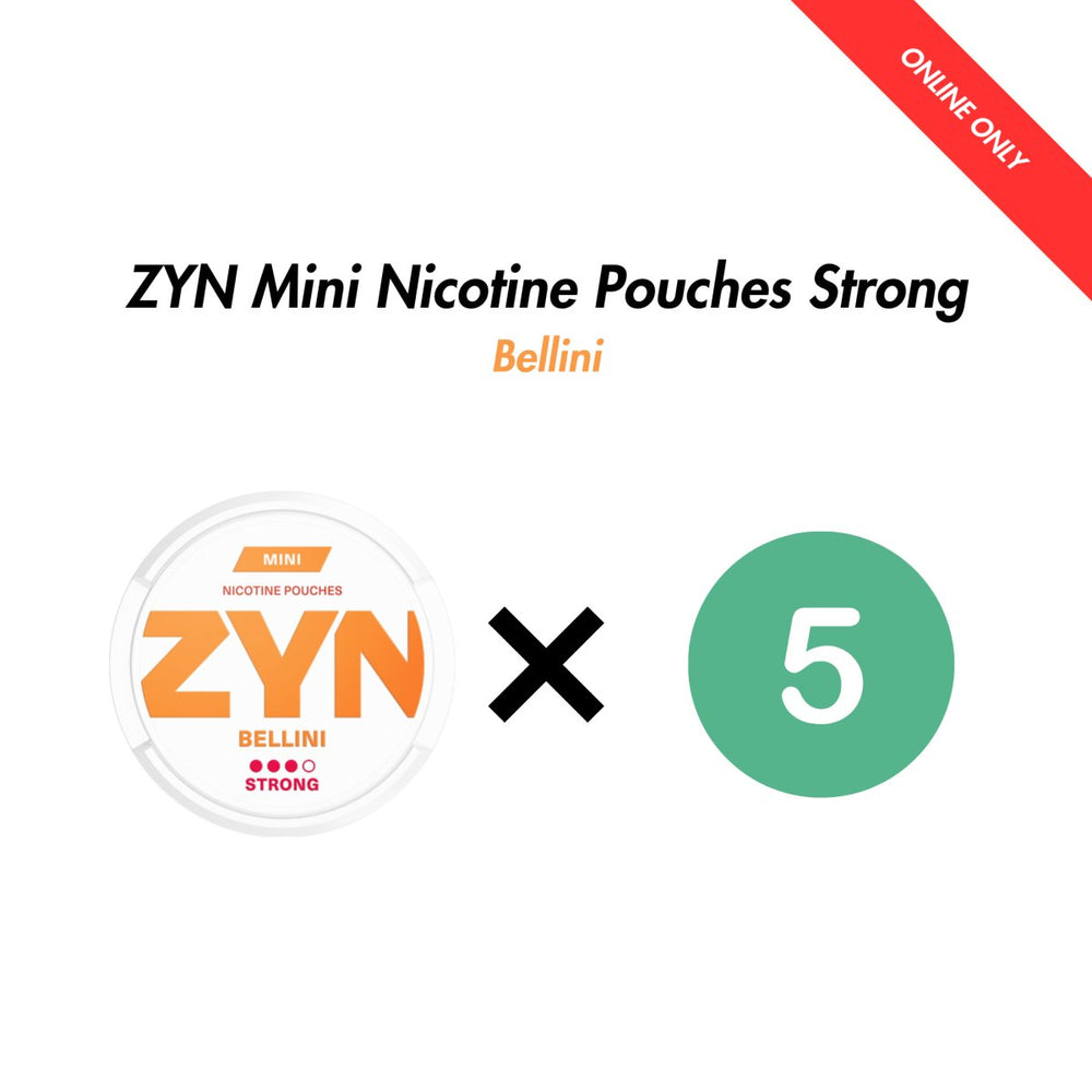 Bellini 5-Pack ZYN Mini Nicotine Pouches Bundle - Strong | ZYN | Shop Buy Online | Cape Town, Joburg, Durban, South Africa