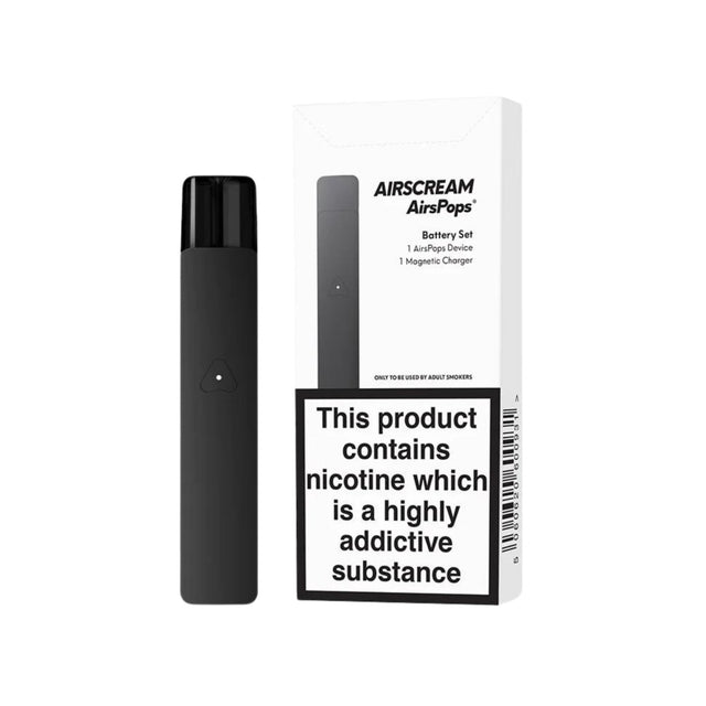 Black Airscream 1 Device Starter Kit | Airscream AirsPops | Shop Buy Online | Cape Town, Joburg, Durban, South Africa