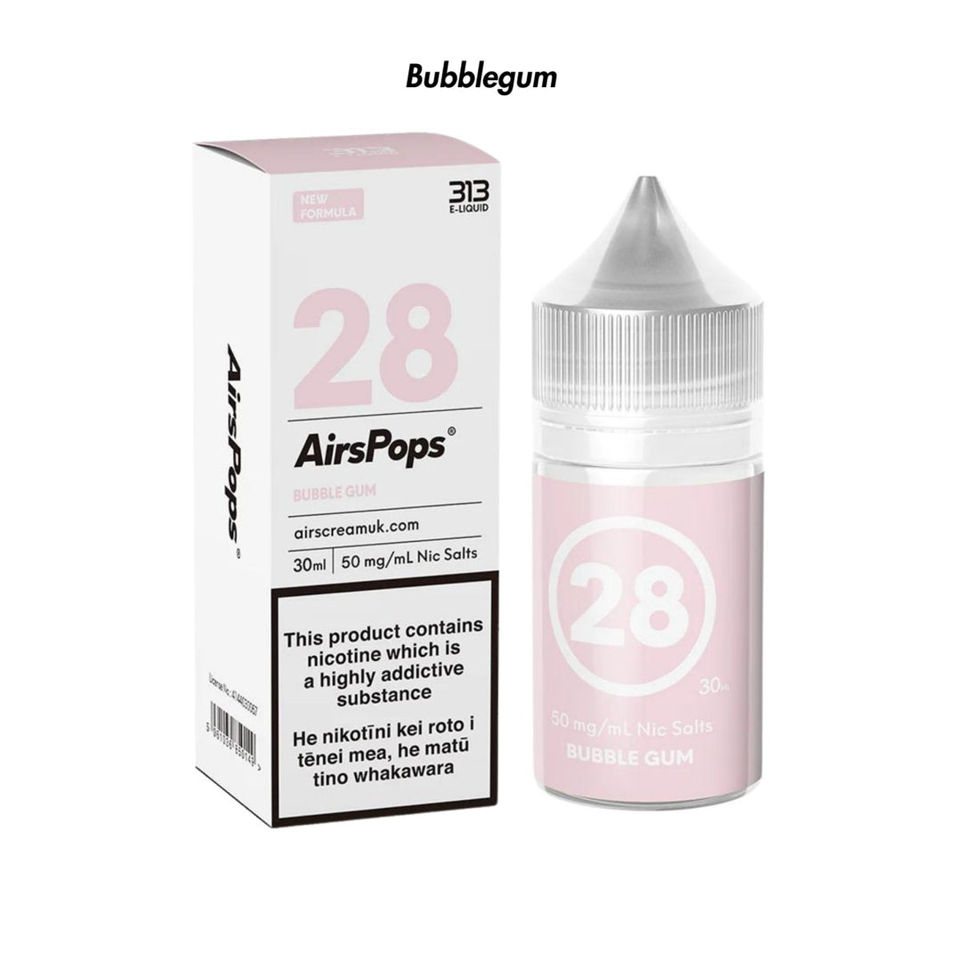 Bubblegum 🆕 313 AirsPops E-Liquid 30 ml - 4.0% | Airscream AirsPops | Shop Buy Online | Cape Town, Joburg, Durban, South Africa