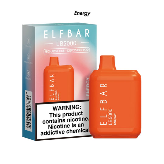 Energy 🆕 Elf Bar 5000 Puffs Disposable - 5% | Elf Bar | Shop Buy Online | Cape Town, Joburg, Durban, South Africa