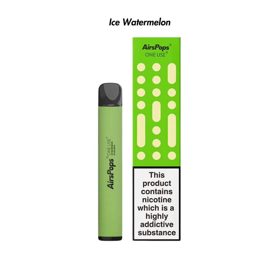 Ice Watermelon AirsPops ONE USE 3ml Disposable from The Smoke Organic Store with Fast Delivery in South Africa
