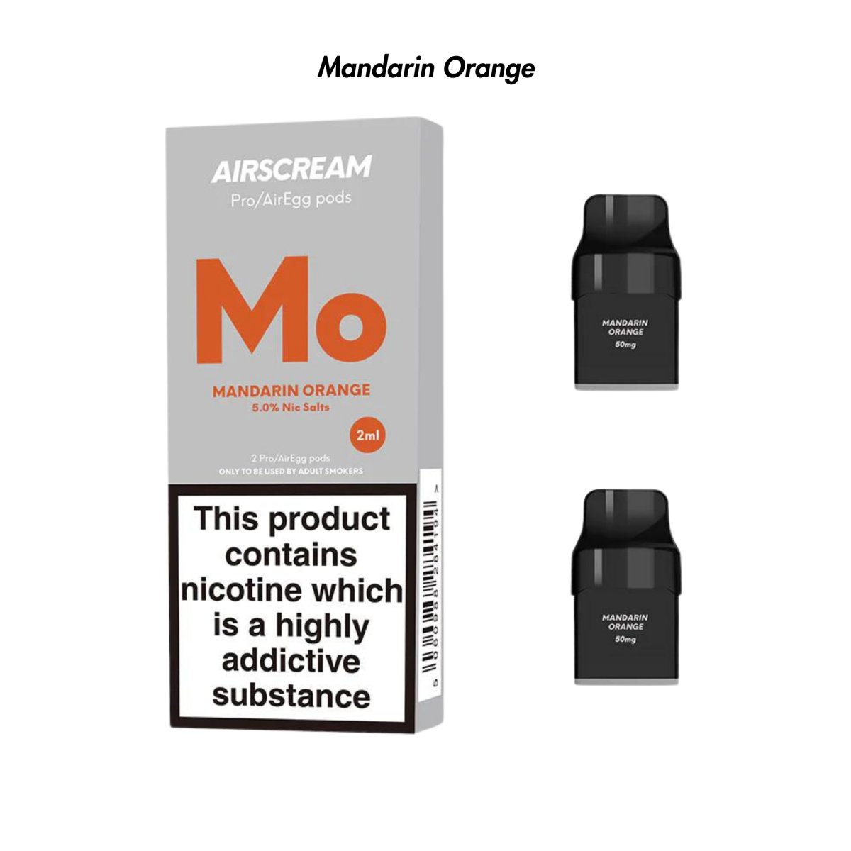 Mandarin Orange Prefilled Airscream Pro/AirEgg Pods from The Smoke Organic Store with Fast Delivery in South Africa