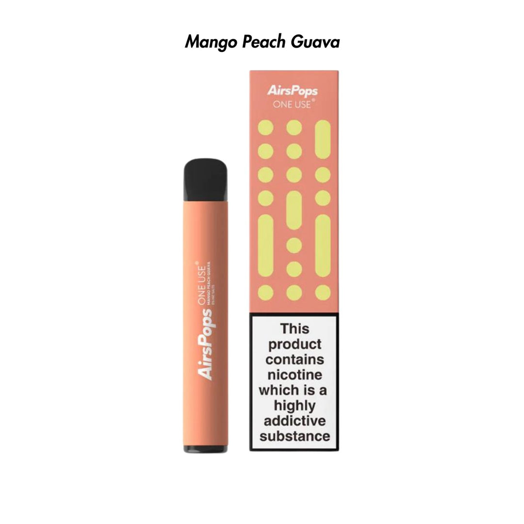 Mango Peach Guava AirsPops ONE USE 3ml Disposable from The Smoke Organic Store with Fast Delivery in South Africa