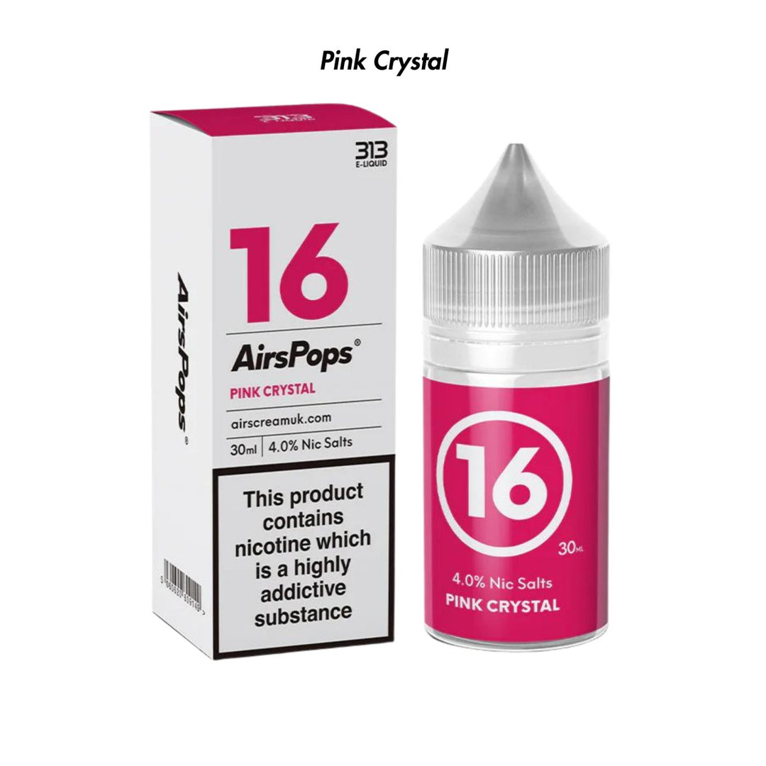 Pink Crystal 313 AirsPops E-Liquid 19mg from The Smoke Organic Store with Fast Delivery in South Africa