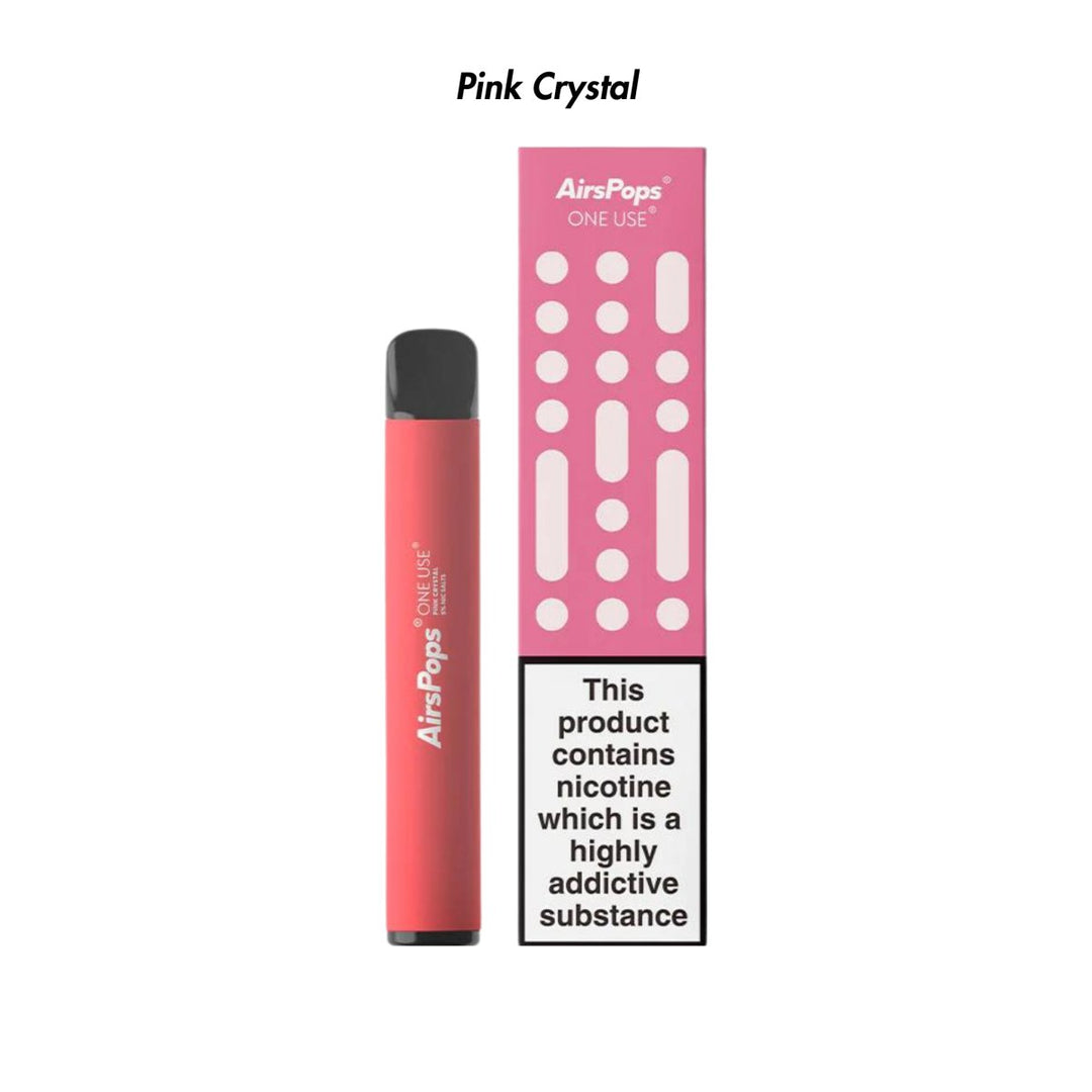 Pink Crystal AirsPops ONE USE 3ml Disposable from The Smoke Organic Store with Fast Delivery in South Africa
