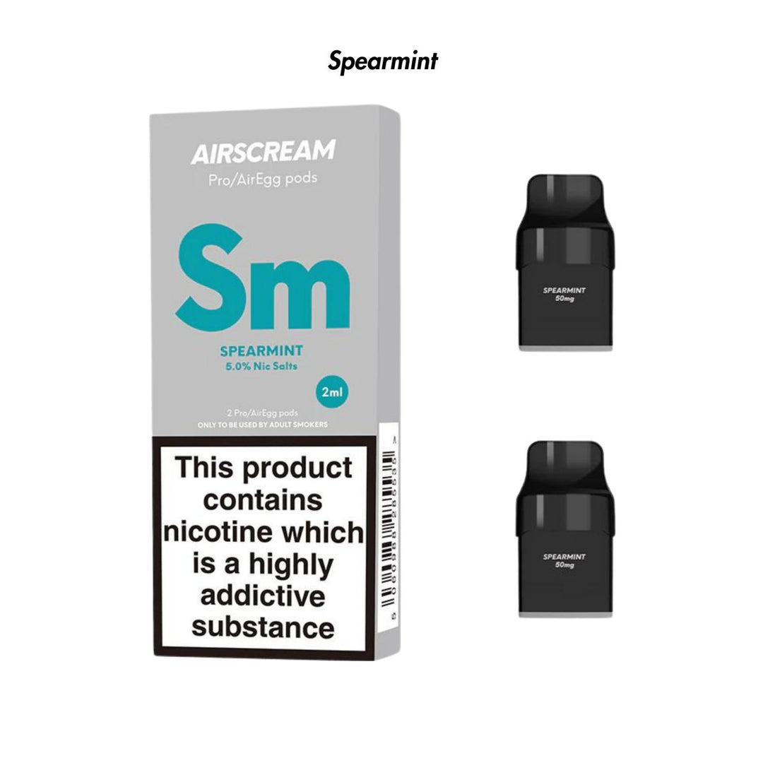 Spearmint Prefilled Airscream Pro/AirEgg Pods from The Smoke Organic Store with Fast Delivery in South Africa